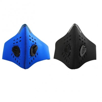 Double valve mask adults sports masks for hiking running and biking reach KN95 test