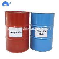 Two component closed cell polyol and isocyanate polyurethane foam raw material for insulation